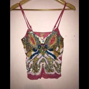 F21 Butterfly Sequence Shirt